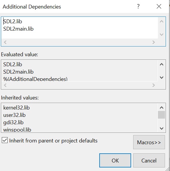 Установка библиотеки SDL в Visual Studio изображение с сайта www.andreyolegovich.ru