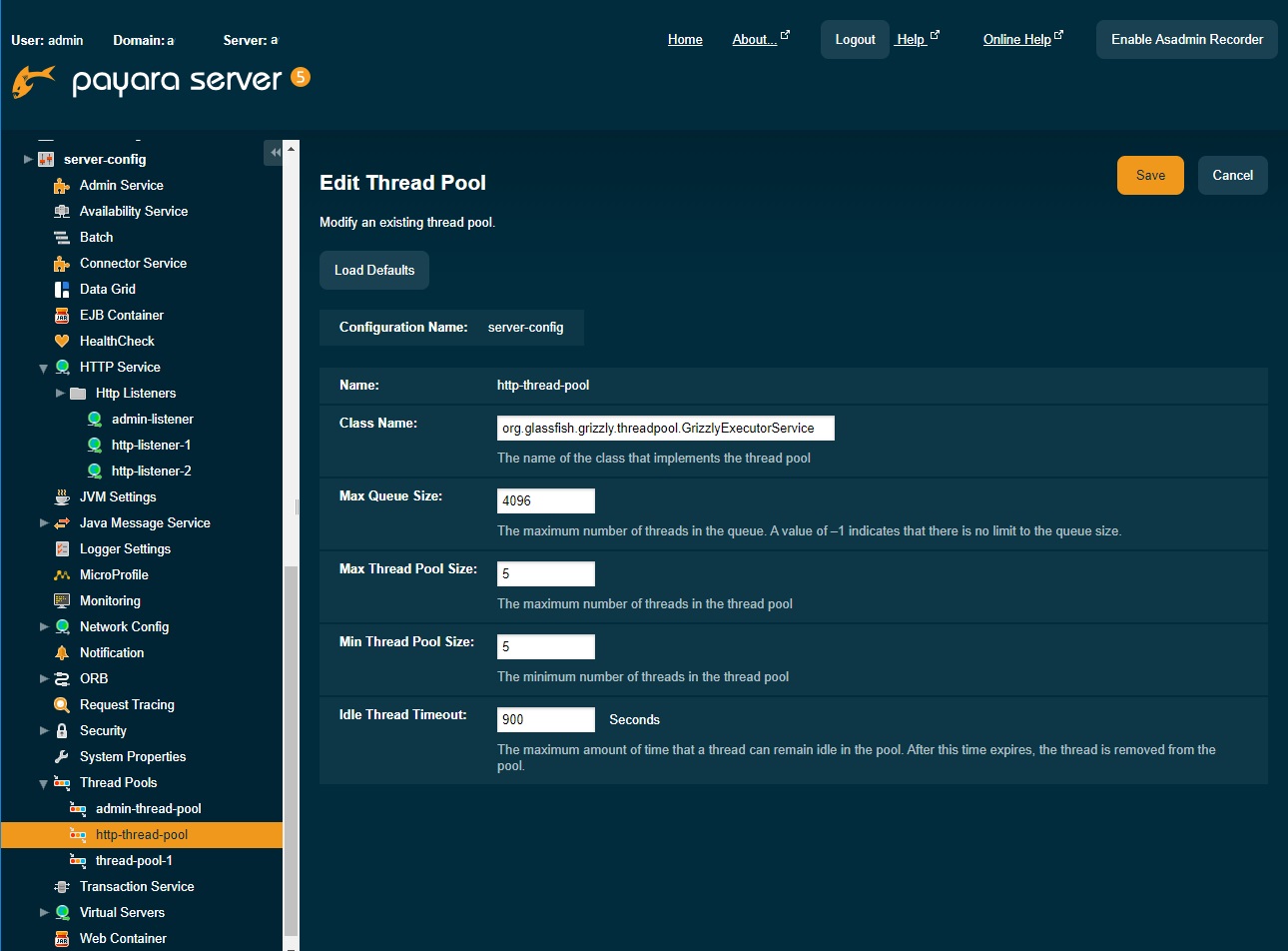 Payara http thread pools max size изображение с сайта www.eth1.ru