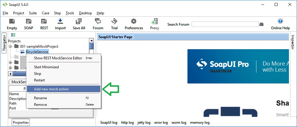 SOAP UI Add new mock action изображение с сайта www.andreyolegovich.ru