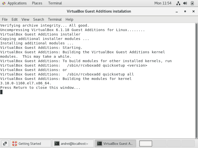 Установка Guest Additions VirtualBox изображение с сайта www.eth1.ru