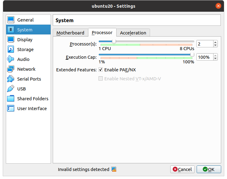 System Processor VirtualBox изображение с сайта www.eth1.ru