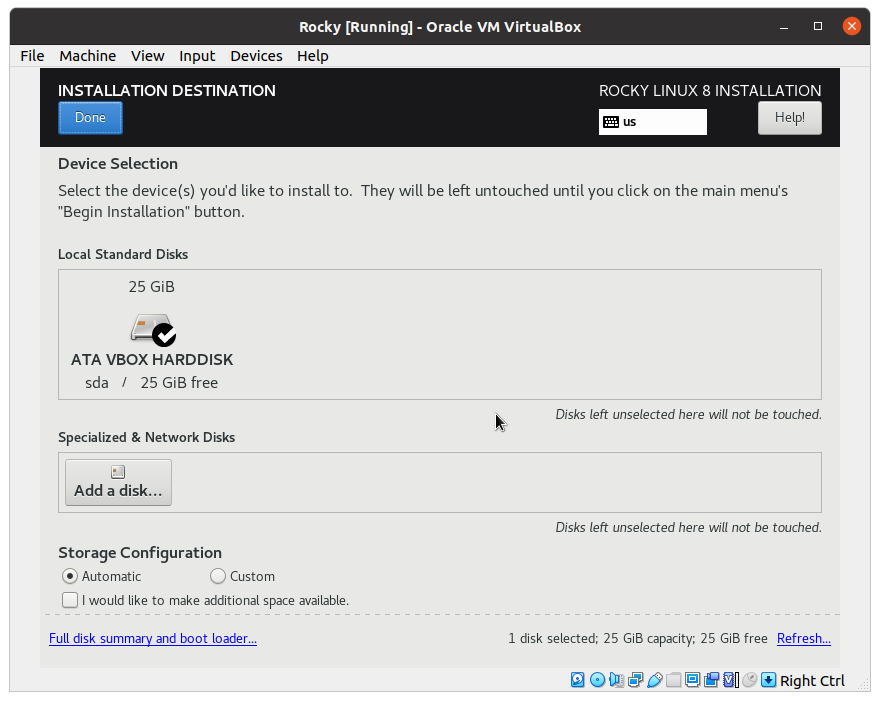 Установка Rocky Linux изображение с сайта www.andreyolegovich.ru