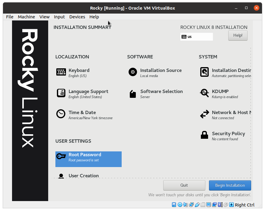 Установка Rocky Linux изображение с сайта www.andreyolegovich.ru