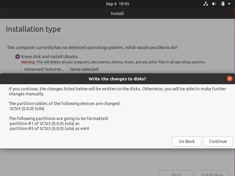 Установка Ubuntu 20.04 изображение с сайта www.andreyolegovich.ru