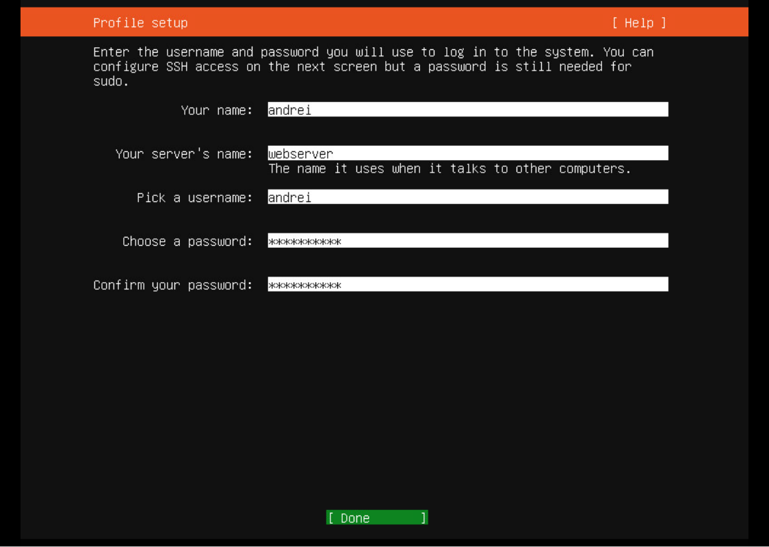 Установка Ubuntu Server 20.04 сервер без GUI изображение с сайта www.andreyolegovich.ru