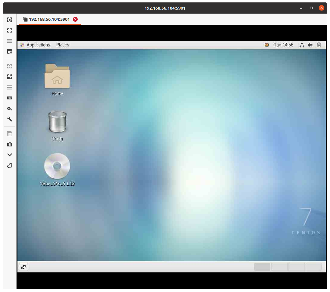 Подключение к Centos из Ubuntu по VNC изображение с сайта www.andreyolegovich.ru