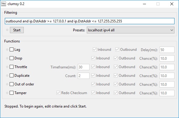 clumsy 0.2 default