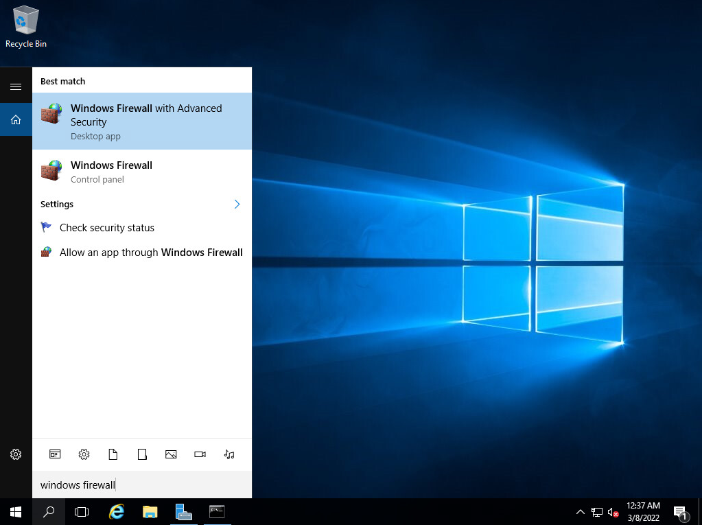 Разрешить пинг Windows Server входящий www.andreyolegovich.ru